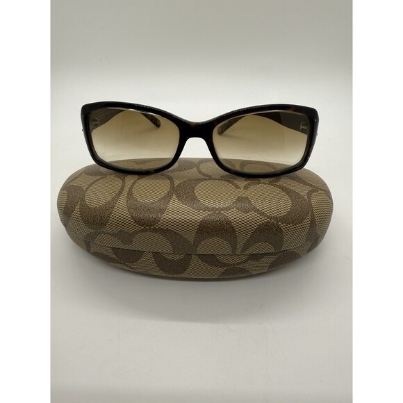 Coach And Oakley Accessories - Coach CHELSEA S426 TORTOISE BROWN Eyeglasses 125 & Vintage Coach Hard Shell